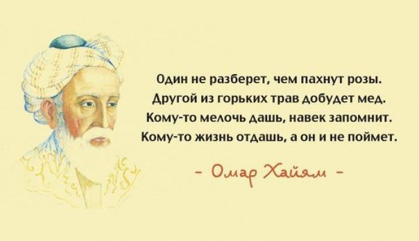 Пятнадцать лучших афоризмов Омара Хайяма