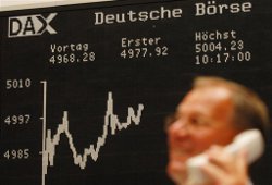 Евробиржи растут на позитиве из Германии
